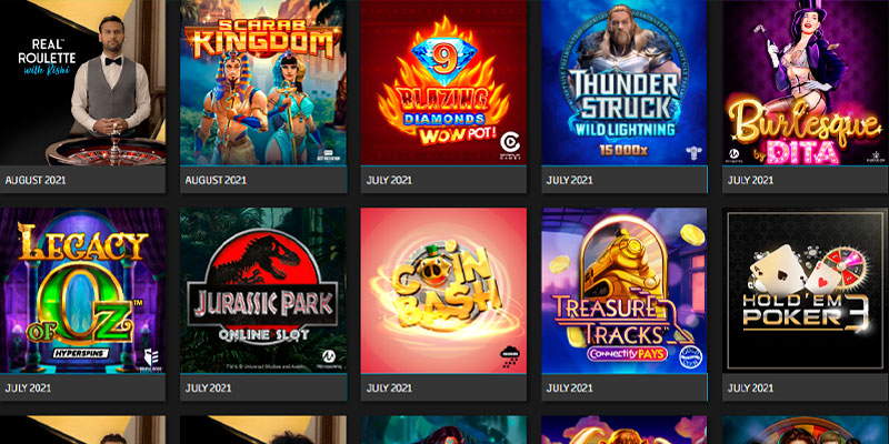 Microgaming games list